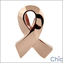 Cubic Zirconia Cz Ribbon Rose gold Pendant
