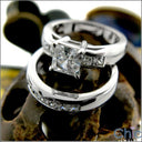 Wedding .60 Channel Princess Cubic Zirconia CZ Band 