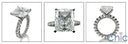 Engagement 5 Ct . Radiant Cushion Eternity Cubic Zirconia Cz Ring