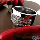 Mens 1.25 TCW 12MM Pave Cubic Zirconia CZ Wedding Band