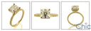 Engagement 3.5 Ct Asscher Center thin eternity Cubic Zirconia Cz Ring