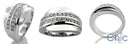 2.2 TCW  Wide Anniversary Channel Princess Cubic Zirconia 14K White Gold Ring