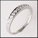 Wedding .35 TCW Round in Pave Cubic Zirconia CZ Band 