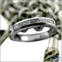Wedding Baguettes in Channel TCW 1.0 Cubic Zirconia CZ Band 