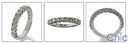 Wedding 1.25 TCW Round in Prongs Cubic Zirconia Band in 14K White Gold