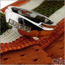Mens .10 Princess Channel Set Cubic Zirconia CZ Wedding Band