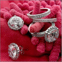 7 Ct Round Cubic Zirconia CZ Earrings