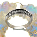 Wedding .50 TCW Pave in Two Rows Cubic Zirconia CZ Band 