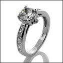 Engagement Round 1 Ct . Center princess channel Cubic Zirconia Cz Ring