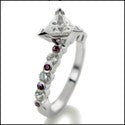 Engagement 0.75 Triangle Center Cubic Zirconia Cz Ring