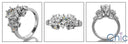 Engagement 2.25 Ct Bridal Cubic Zirconia Cz Ring