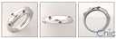 Wedding .15 Ct Ruby Princess in Bezel Cubic Zirconia CZ Band