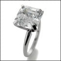 Solitaire 3.5 Royal Asscher Ct 2MM Cubic Zirconia Cz Ring