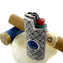 Sterling Silver Lighter Over Lapis Lazuli