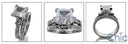 Matching Set Princess 2 Ct Ring Cubic Zirconia Cz Ring