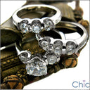 Wedding 1.5 Ct Round Princess Channel Set Cubic Zirconia CZ Band