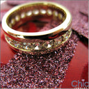 Mens Cubic Zirconia Eternity Ring
