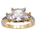 Engagement 2 Ct Princess Center Channel Princess Cubic Zirconia Cz Ring