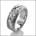 Mens ViCt orian HCt Engraved 7MM Band