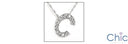 Cubic Zirconia Cz Letter C Pave Pendant Initial Pendant