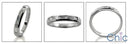 Wedding Baguettes in Channel TCW 1.0 Cubic Zirconia CZ Band 