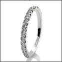 Wedding .50 TCW Round 2mm Wide Cubic Zirconia CZ Band 