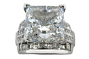 Engagement 6 Ct Princess Center Channel Princess Cubic Zirconia Cz Ring
