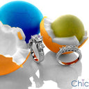 Matching Set 2.78 TCW Round Cubic Zirconia Cz Ring
