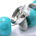 Solitaire Princess 1.25 Engagement Lucida Cubic Zirconia Cz Ring