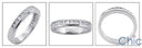 Wedding 2.5 TCW Channel Princess Cubic Zirconia CZ Band 