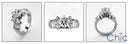 Engagement Round 1 Ct Center Marquise Cubic Zirconia Cz Ring
