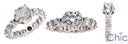 Engagement 1 Ct Round Tulip Prongs Eterntiy Cubic Zirconia Cz Ring