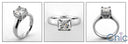 Engagement 1.5 Princess Lucida Style Cubic Zirconia Cz Ring