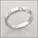 Wedding .30 Ct Round Channel Cubic Zirconia CZ Band 