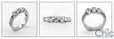 Wedding 1.2 TCW Round Channel Euro Shank Cubic Zirconia CZ Band