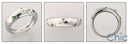 Wedding Emerald Green Princess Triangle Cubic Zirconia CZ Band