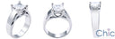 Solitaire Princess 1.25 Engagement Lucida Cubic Zirconia Cz Ring