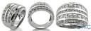 Anniversary Channel Round Princess Rows Cubic Zirconia Cz Ring