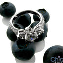 Estate Round 0.75 Ct center Cubic Zirconia Cz Ring