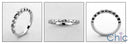 Wedding .10 TCW Round Stone Narrow Shank Cubic Zirconia CZ Band 