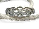 Eternity /Infinity Symbol pave set cubic zirconia wedding band