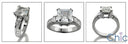 Anniversary Princess 2 Ct Cubic Zirconia Cz Ring