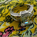 Engagement 4 Carat Emerald Center Baguettes in channel Cubic Zirconia Cz Ring