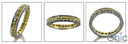 Eternity 2 Ct Pave Canary Ct Diamond Wedding Cubic Zirconia Cz Ring