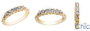 Wedding .50 TCW Round in Sahre Prongs Cubic Zirconia CZ Band 