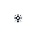 .50 Asscher Cubic Zirconia CZ Loose stone