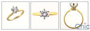 Solitaire 1.5 Round Stone Engagement Cubic Zirconia Cz Ring