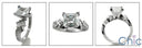 Engagement 1.5 Princess Center Channel Baguettes Cubic Zirconia Cz Ring