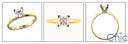 Solitaire .50 Princess Square Tiffany Cubic Zirconia Cz Ring