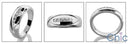 Mens .25 TCW Channel Princess Cubic Zirconia CZ Wedding Band